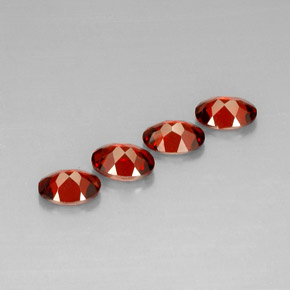 Almandine Garnet Gemstone in 7 x 5 mm (calibrated) Size for Sale, Almandine Garnet Stone in Red Color