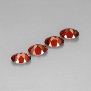 Almandine Garnet Gemstone in 7 x 5 mm (calibrated) Size for Sale, Almandine Garnet Stone in Red Color