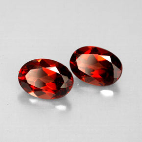 1.93 ct Red Almandine Garnet Stone, Natural Almandine Garnet in Oval Facet Shape for Sale
