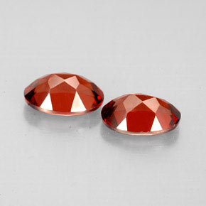 Almandine Garnet Gemstone in 7 x 5 mm (calibrated) Size for Sale, Almandine Garnet Stone in Deep Red Color