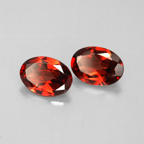 1.77 ct Red Almandine Garnet Stone, Natural Almandine Garnet in Oval Facet Shape for Sale