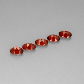 Almandine Garnet Gemstone in 7 x 5 mm (calibrated) Size for Sale, Almandine Garnet Stone in Red Color