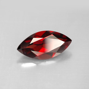 3.18 ct Red Almandine Garnet Stone, Natural Almandine Garnet in Marquise Facet Shape for Sale