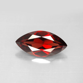 3.10 ct Red Almandine Garnet Gemstone, Almandine Garnet Gem in Marquise Facet Shape for Sale.