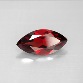 3.10 ct Red Almandine Garnet Stone, Natural Almandine Garnet in Marquise Facet Shape for Sale