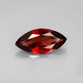 2.72 ct Red Almandine Garnet Gemstone, Almandine Garnet Gem in Marquise Facet Shape for Sale.