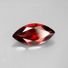 2.94 ct Red Almandine Garnet Stone, Natural Almandine Garnet in Marquise Facet Shape for Sale