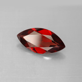 2.73 ct Red Almandine Garnet Stone, Natural Almandine Garnet in Marquise Facet Shape for Sale