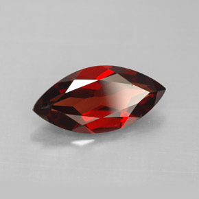 2.80 ct Red Almandine Garnet Stone, Natural Almandine Garnet in Marquise Facet Shape for Sale