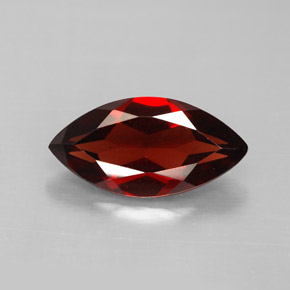 3.06 ct Red Almandine Garnet Gemstone, Almandine Garnet Gem in Marquise Facet Shape for Sale.