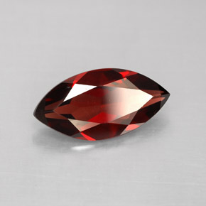 2.98 ct Red Almandine Garnet Stone, Natural Almandine Garnet in Marquise Facet Shape for Sale