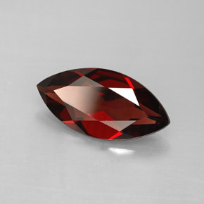 2.84 ct Red Almandine Garnet Stone, Natural Almandine Garnet in Marquise Facet Shape for Sale