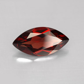2.87 ct Red Almandine Garnet Stone, Natural Almandine Garnet in Marquise Facet Shape for Sale