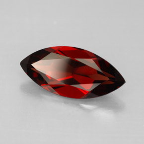 3.31 ct Red Almandine Garnet Stone, Natural Almandine Garnet in Marquise Facet Shape for Sale