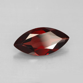 2.66 ct Red Almandine Garnet Stone, Natural Almandine Garnet in Marquise Facet Shape for Sale