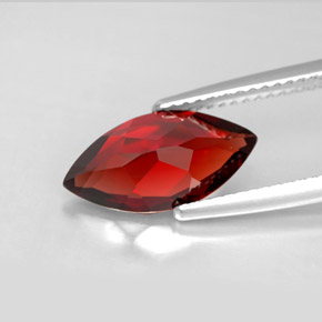 Almandine Garnet Gemstone in 14 x 7 mm (calibrated) Size for Sale, Almandine Garnet Stone in Deep Red Color