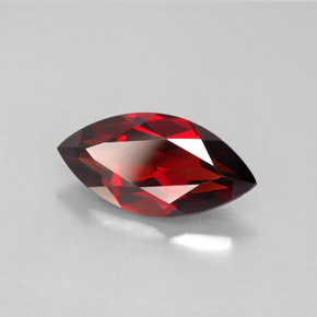 3.16 ct Red Almandine Garnet Stone, Natural Almandine Garnet in Marquise Facet Shape for Sale