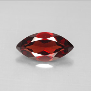 3.11 ct Red Almandine Garnet Gemstone, Almandine Garnet Gem in Marquise Facet Shape for Sale.