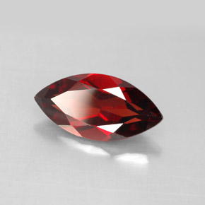 3.11 ct Red Almandine Garnet Stone, Natural Almandine Garnet in Marquise Facet Shape for Sale