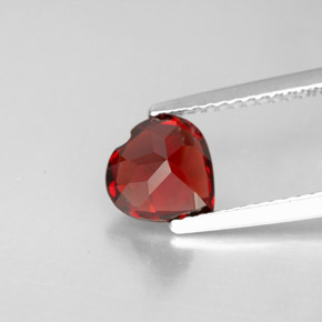 Almandine Garnet Gemstone in 7 x 7 mm (calibrated) Size for Sale, Almandine Garnet Stone in Deep Red Color