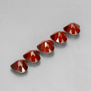 Almandine Garnet Gemstone in 5.2 x 5.1 mm Size for Sale, Almandine Garnet Stone in Deep Red Color