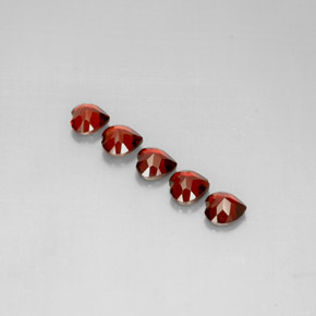 Almandine Garnet Gemstone in 5 x 5 mm (calibrated) Size for Sale, Almandine Garnet Stone in Deep Red Color