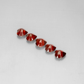 Almandine Garnet Gemstone in 5 x 4.8 mm Size for Sale, Almandine Garnet Stone in Deep Red Color