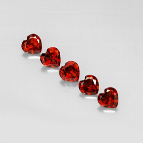 2.68 ct Red Almandine Garnet Gemstone, Almandine Garnet Gem in Heart Facet Shape for Sale.
