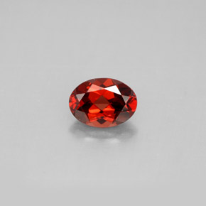 1.06 ct Red Almandine Garnet Gemstone, Almandine Garnet Gem in Oval Facet Shape for Sale.