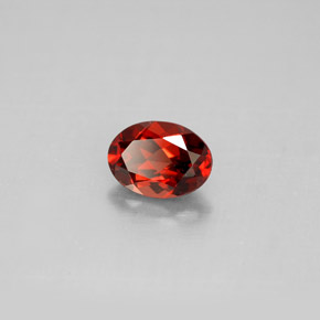 1.06 ct Red Almandine Garnet Stone, Natural Almandine Garnet in Oval Facet Shape for Sale