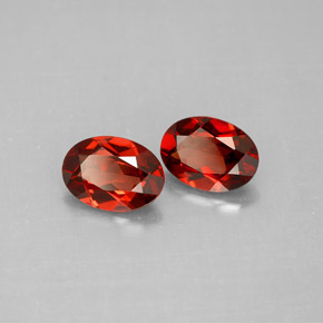 1.82 ct Red Almandine Garnet Stone, Natural Almandine Garnet in Oval Facet Shape for Sale