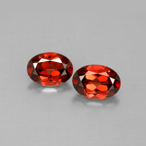 1.82 ct Red Almandine Garnet Gemstone, Almandine Garnet Gem in Oval Facet Shape for Sale.