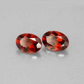 1.82 ct Red Almandine Garnet Stone, Natural Almandine Garnet in Oval Facet Shape for Sale