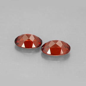 Almandine Garnet Gemstone in 7 x 5 mm (calibrated) Size for Sale, Almandine Garnet Stone in Deep Red Color