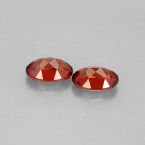 Almandine Garnet Gemstone in 7 x 5 mm (calibrated) Size for Sale, Almandine Garnet Stone in Deep Red Color