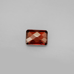 1.03 ct Red Almandine Garnet Gemstone, Almandine Garnet Gem in Octagon Checkerboard Shape for Sale.