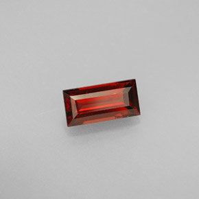 1.05 ct Red Almandine Garnet Stone, Natural Almandine Garnet in Baguette Facet Shape for Sale
