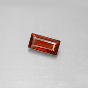 1.10 ct Red Almandine Garnet Gemstone, Almandine Garnet Gem in Baguette Facet Shape for Sale.