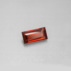 1.10 ct Red Almandine Garnet Stone, Natural Almandine Garnet in Baguette Facet Shape for Sale