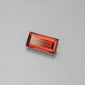 1.05 ct Red Almandine Garnet Stone, Natural Almandine Garnet in Baguette Facet Shape for Sale