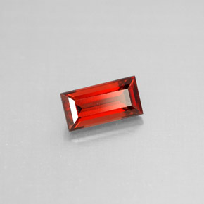 1.19 ct Red Almandine Garnet Stone, Natural Almandine Garnet in Baguette Facet Shape for Sale