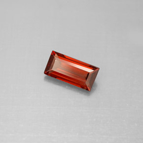 1.00 ct Red Almandine Garnet Stone, Natural Almandine Garnet in Baguette Facet Shape for Sale