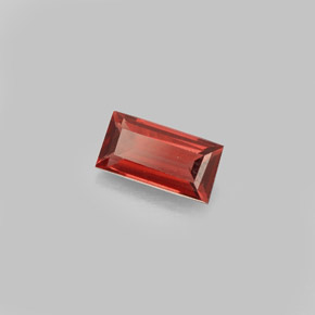 1.17 ct Red Almandine Garnet Stone, Natural Almandine Garnet in Baguette Facet Shape for Sale