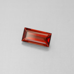 1.08 ct Red Almandine Garnet Stone, Natural Almandine Garnet in Baguette Facet Shape for Sale