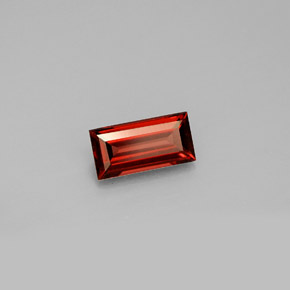 1.02 ct Red Almandine Garnet Stone, Natural Almandine Garnet in Baguette Facet Shape for Sale