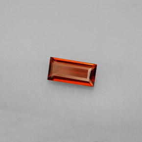 0.71 ct Red Almandine Garnet Stone, Natural Almandine Garnet in Baguette Facet Shape for Sale