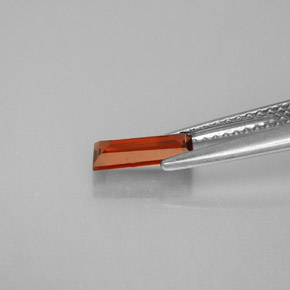 Almandine Garnet Gemstone in 8 x 3.9 mm Size for Sale, Almandine Garnet Stone in Orange Red Color