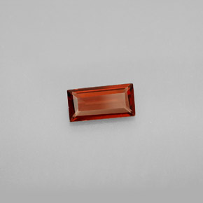0.73 ct Red Almandine Garnet Stone, Natural Almandine Garnet in Baguette Facet Shape for Sale