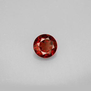 0.87 ct Red Almandine Garnet Stone, Natural Almandine Garnet in Round Facet Shape for Sale