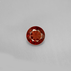 0.77 ct Red Almandine Garnet Gemstone, Almandine Garnet Gem in Round Facet Shape for Sale.